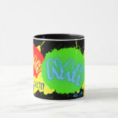 YEAH NAH NEW ZEALAND KIWI SLANG COLORFUL GRAFFITI MOK (Midden)