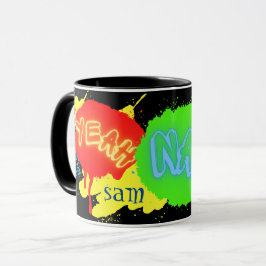 YEAH NAH NEW ZEALAND KIWI SLANG COLORFUL GRAFFITI MOK