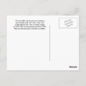 Yeakley Chapel & Cemetary op Route 66 Briefkaart (Achterkant)
