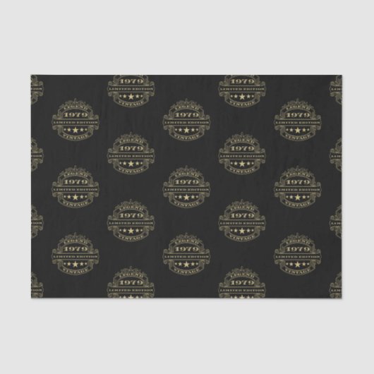 Year 1979 Birthday Tissuepapier (Voorkant)
