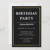 Year 1980 Personalized Birthday Party Invitation Kaart (Achterkant)