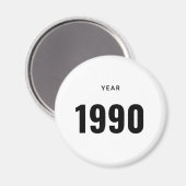 Year 1990 Magnet (Voorkant / Achterkant)