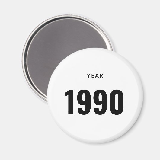 Year 1990 Magnet (Voorkant / Achterkant)