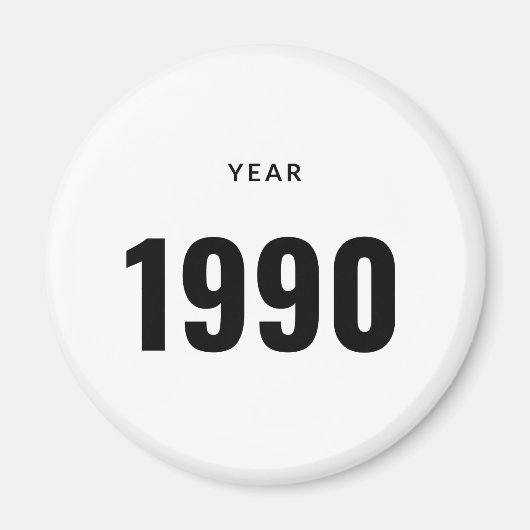 Year 1990 Magnet (Voorkant)