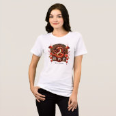 Year 2025 Wood Snake. Chinese horoscope  Tri-Blend Shirt (Voorkant volledig)
