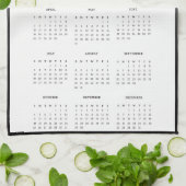 Year 2026 Custom Photo Calendar Kitchen Towel Theedoek (Gevouwen)