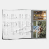 Year 2026 Custom Photo Calendar Kitchen Towel Theedoek (Horizontaal)