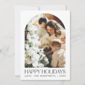 Year In Review Arch Family Photo Collage Feestdagenkaart (Voorkant)