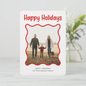 Year In Review Family Pet Photo Christmas Collage Feestdagenkaart (Staand voorkant)