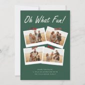 Year in Review Family Photo Collage Christmas Feestdagenkaart (Voorkant)