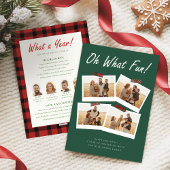 Year in Review Family Photo Collage Christmas Feestdagenkaart