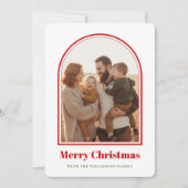 Year In Review What A Year Arch Photo Christmas Feestdagenkaart (Voorkant)