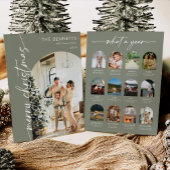 Year In Review What A Year Merry Christmas Photo Feestdagenkaart