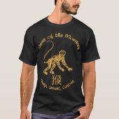 Year Of Monkey Traits Chinese Zodiac Chinese New Y T-shirt (Voorkant)