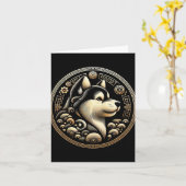 Year Of The Dog 2030 Lunar New Year Chinese New Ye Kaart (Gele Bloem)