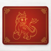 Year of the Dragon Chinese Zodiac Muismat (Voorkant)