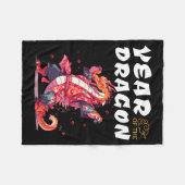 Year Of The Dragon Funny Dragons Chinese Zodiac Si Fleece Deken (Voorkant (Horizontaal))