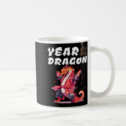Year Of The Dragon Funny Dragons Chinese Zodiac Si Koffiemok (Rechts)