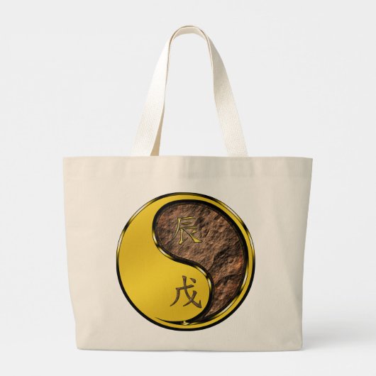 Year of the Earth Dragon Grote Tote Bag (Achterkant)