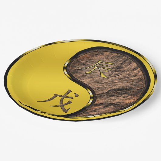 Year of the Earth Dragon Papieren Bordje (Gekanteld)