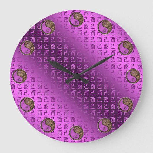 Year of the Earth Rooster Grote Klok (Voorkant)