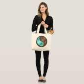 Year of the Earth Snake Grote Tote Bag (Voorkant (model))