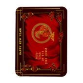 Year of the Fire Horse , Happy Lunar New Year Magneet (Verticaal)