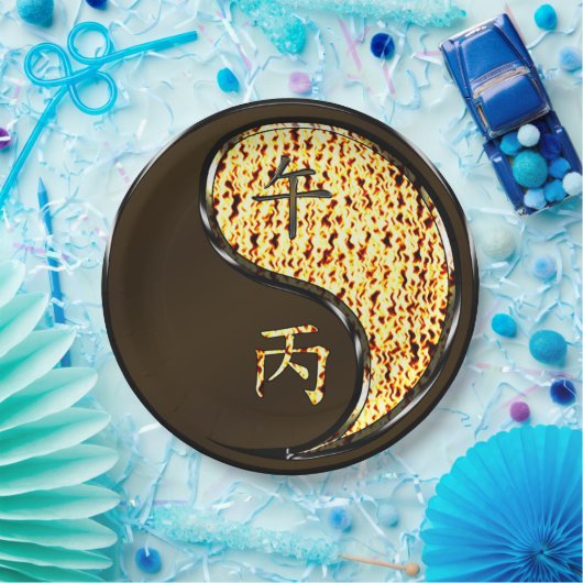 Year of the Fire Horse Papieren Bordje (Feest)