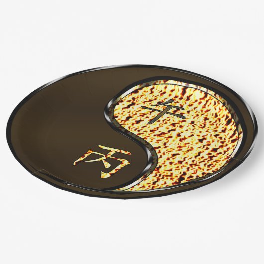 Year of the Fire Horse Papieren Bordje (Gekanteld)