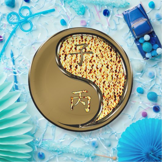 Year of the Fire Rat Papieren Bordje (Feest)