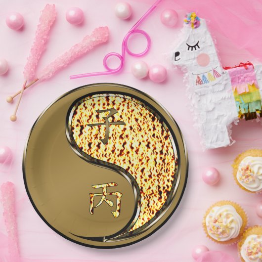 Year of the Fire Rat Papieren Bordje (Feest)