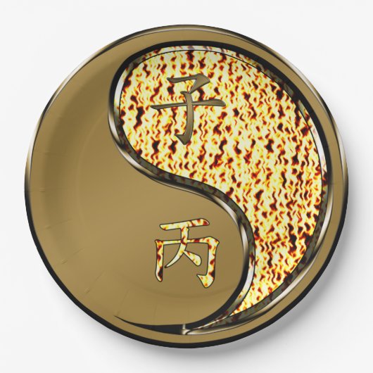 Year of the Fire Rat Papieren Bordje (Voorkant)