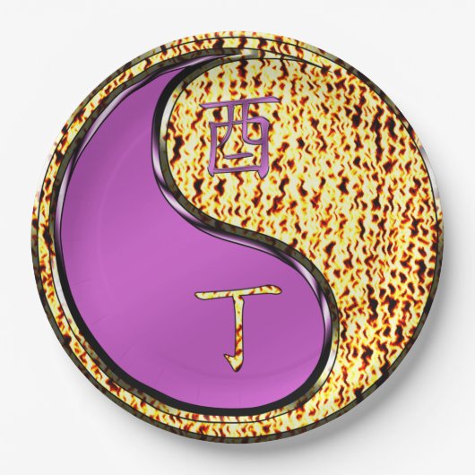 Year of the Fire Rooster Papieren Bordje (Voorkant)