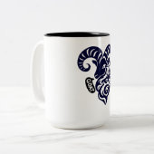 Year of the Goat 2027 Tweekleurige Koffiemok (Voorkant links)