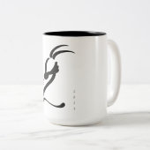 Year of the Goat 2027 Tweekleurige Koffiemok (Voorkant rechts)