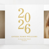 Year of the Graduate Multi Photo Drieluik Aankondiging (Binnenkant midden)