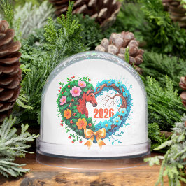 Year of the horse 2026 and Your name Sneeuwbol