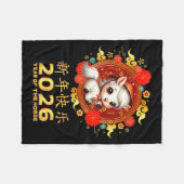 Year Of The Horse 2026 Chinese Lunar New Year 2026 Fleece Deken (Voorkant (Horizontaal))