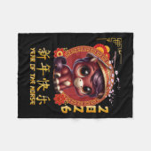 Year Of The Horse 2026 Chinese Lunar New Year 2026 Fleece Deken (Voorkant (Horizontaal))