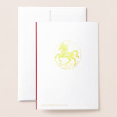 Year of the Horse 2026 Chinese New Year  Folie Kaarten (Met envelop)