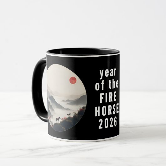 Year of the Horse 2026 Chinese New Year  Mok (Voorkant links)