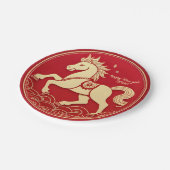 Year of the Horse 2026 Chinese New Year Papieren Bordje (Gekanteld)
