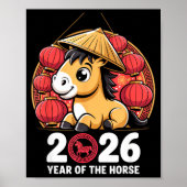 Year Of The Horse 2026 Lunar New Year Chinese  Poster (Voorkant)