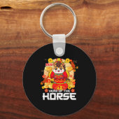 Year Of The Horse 2026 Lunar New Year Chinese Zodi Sleutelhanger (Voorkant)