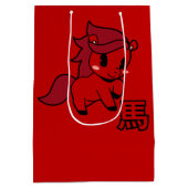 Year of the Horse 2026 Medium Cadeauzakje (Achterkant)