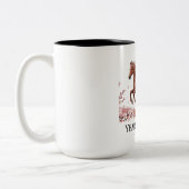 Year of the Horse 2026 Tweekleurige Koffiemok (Links)