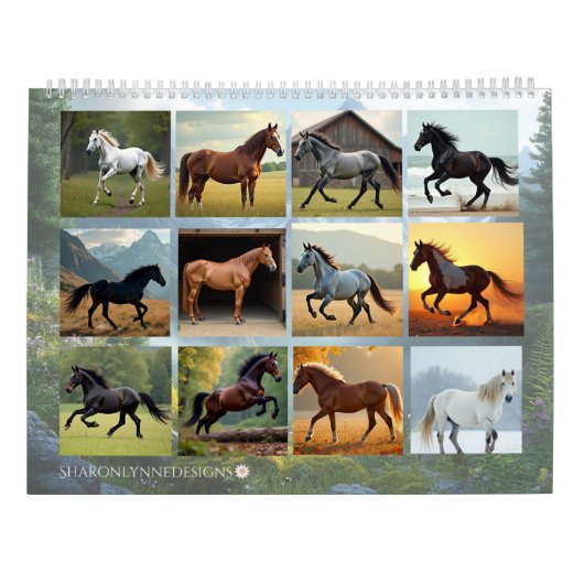 Year of the Horse Calendar, Horse Kalender (Achterkant)