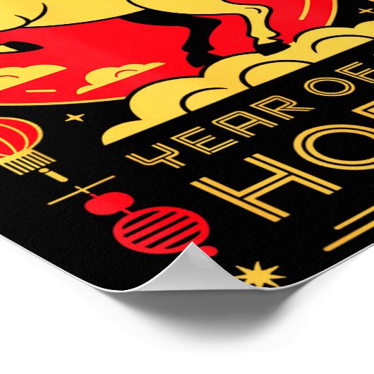 Year Of The Horse – Chinese Zodiac New Year 2026  Poster (Hoek)