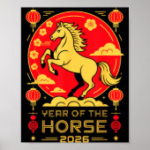 Year Of The Horse – Chinese Zodiac New Year 2026  Poster (Voorkant)