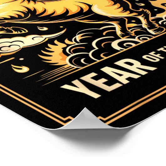 Year Of The Horse – Chinese Zodiac New Year 2026  Poster (Hoek)